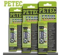Petec 2x 50g Power Acciaio Carta Sb Carburante Resistene All 'ol Io Ferro Vetro