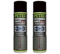 Petec 2x Protezione Pavimento Bitume Spray Nero 500ml