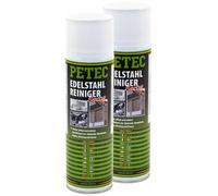 PETEC 70260 Detergente Acciaio Inox Spray per Metalli 2x500ml