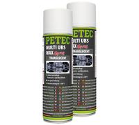 PETEC 73450 Unterbodenschutz Spray Multi UBS Wax Trasparente 2 x 500 ml