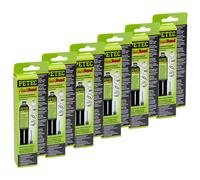 PETEC Adhesivo 6x 24 ML Adesivo 2k Plastbond Nero 98325 Incollaggio Plastica