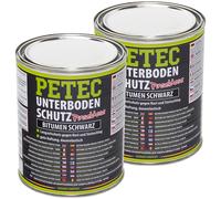 PETEC lungo Durata Protezione Pavimento 2x 1000ml Bitume Sigillante Sottoscocca