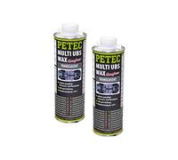 Petec UBS Wax - 2 litri di protezione sottoscocca a base di cera, trasparente
