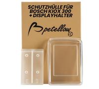 Petellow Set di custodie per display Bosch Kiox 300 e supporto per Dispaly, compatibile con Bosch Kiox 300(BHU3600) e copertura protettiva per presa smartphone (BSP3200d