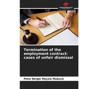 Peter Berger Mayala Mukanzi Termination of the employment contract (Tascabile)