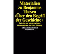 Peter Bulthaup Materialien zu Walter Benjamins Thesen 'Über den Begr (Tascabile)