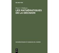 Peter C Fishburn Les Mathématiques de la Décision (Copertina rigida)