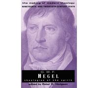 Peter C. Hodgson G. W. F. Hegel (Tascabile) Making of Modern Theology