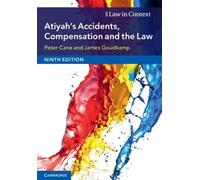 Peter Cane James Goudkam Atiyah's Accidents, Compensation and the La (Tascabile)