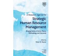 Peter D. Sherer A Research Agenda for Strategic Human Resourc (Copertina rigida)