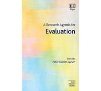 Peter Dahler-Larsen A Research Agenda for Evaluation (Copertina rigida)