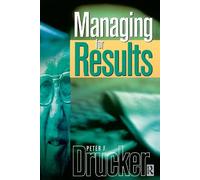 Peter Drucker Managing For Results (Copertina rigida)