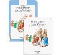 Peter E Benjamin Da Beatrix Potter Autorizzato Large Acciaio Insegna 40cm x 30cm
