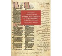 Peter E. Porman A Descriptive Catalogue of the Hebrew Manuscr (Copertina rigida)