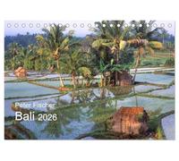 Peter Fischer - Bali 2026 (Tischkalender 2026 DIN A5 quer), CALVENDO Monatskalender: Unglaubliche Farben und Vielfalt einer exotischen Insel.