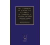 Peter Gerangelo The Separation of Powers and Legislative Inte (Copertina rigida)