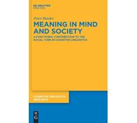 Peter Harder Meaning in Mind and Society (Copertina rigida)