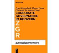 Peter Hommelhof Corporate Governance im grenzüberschreitenden (Copertina rigida)