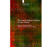 Peter Huhn Jens Kie The Narratological Analysis of Lyric Poe (Copertina rigida)
