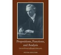 Peter Hylton Propositions, Functions, and Analysis (Tascabile)