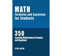 Peter I Kattan Math Formulas and Equations for Students (Tascabile)