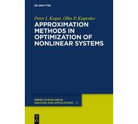 Peter I. Kogut O Approximation Methods in Optimization of Non (Copertina rigida)