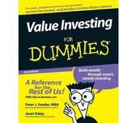 Peter J. Sander Janet Haley Value Investing For Dummies (Tascabile)