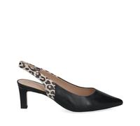 Peter Kaiser Peeptoes & Slingpumps 79608 in Pelle Liscia Nera