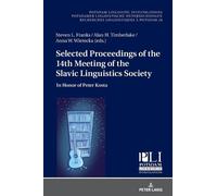 Peter Kosta Selected Proceedings of the 14th Meeting of the S (Copertina rigida)