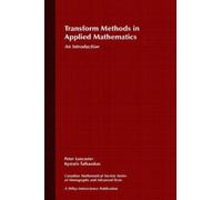 Peter Lancaster Kestutis al Transform Methods in Applied Math (Copertina rigida)