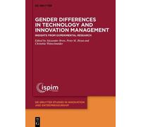 Peter M. Bican Gender Differences in Technology and Innovatio (Copertina rigida)