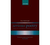 Peter McDonald Serious Poetry (Tascabile)