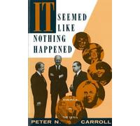 Peter N. Carroll It Seemed Like Nothing Happened (Tascabile)