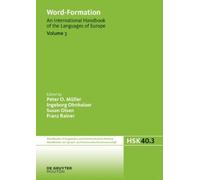 Peter O. Müller Word-Formation (Copertina rigida)