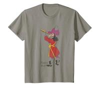 Peter Pan Captain Hook Classic Maglietta, Bambini, Ardesia, 12 anni