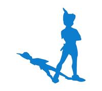 Peter Pan Decalcomanie da muro Asilo nido per bambini Ragazze Ragazzi Room Decor Adesivo da parete simpatico cartone animato per bambini Camera da letto extra large - 67x73 cm
