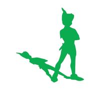 Peter Pan Decalcomanie da muro Asilo nido per bambini Ragazze Ragazzi Room Decor Adesivo da parete simpatico cartone animato per bambini Camera da letto extra large - 67x73 cm