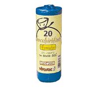 Peter Pan Plast - Sacchetti per Rotolo con Chiusura a Stella, Colore Giallo, Dimensioni: 50 x 60 cm, Uno