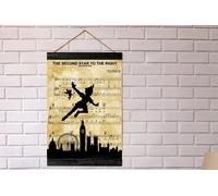 Peter Pan Silhouette La seconda stella sulla destra Spartiti Stampa...
