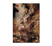 Peter Paul Rubens La caduta degli angeli ribelli Poster Pittura a olio in stile barocco Poster Immagine artistica da parete Stampa su tela Decorazione della camera da letto (60x90cm-Senza Cornice)