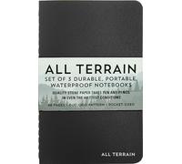 Peter Pauper Press All Terrain: The Waterproof Notebook (Set of 3 Notebooks)