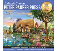 Lakeside Cottage 1000-Piece Jigsaw Puzzle (gold foil highlights)