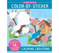 Peter Pauper Press Marth Calming Creations Large Print Color-By-Sti (Tascabile)