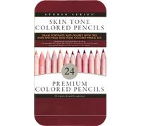 Peter Pauper Press Skin Tone Coloured Pencils (24 soft-core, high pigment pencils for skin tones and faces)