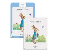 Peter Rabbit Da Beatrix Potter Autorizzato Large Acciaio Insegna