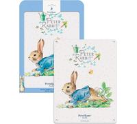 Peter Rabbit Da Beatrix Potter con Licenza Grande Acciaio Insegna 40cm x 30cm