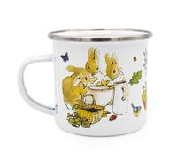 Peter Rabbit Enamel Mug Flopsy Bunnies, White M (Pack of 1)