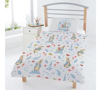 Peter Rabbit Foresta Vita Copri Piumone Junior Federa Set da Letto Reversibile