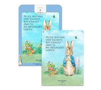Peter Rabbit Nulla Da Beatrix Potter Licenza Grande Acciaio Insegna 40cm x 30cm