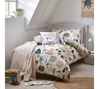 Peter Rabbit™ - Set copripiumino singolo Scandi Woods, cotone spazzolato, naturale